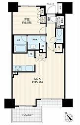 アドレシア 10階1LDKの間取り