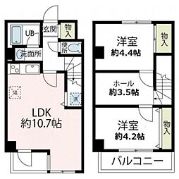 ピアレジアオヤマ5 2LDKの間取図画像