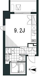 ラティエラ文京音羽 5階ワンルームの間取り