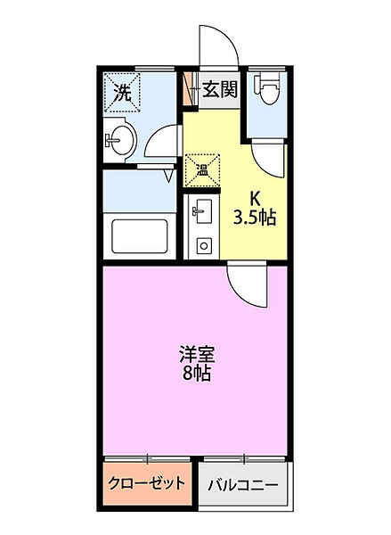 サンハイツ中島A棟 101｜新潟県長岡市中島３丁目(賃貸アパート1K・1階・29.00㎡)の写真 その2