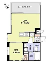 The Residence Ichigayadaimachi 1LDKの間取図画像