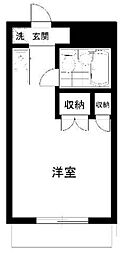 メゾン・ド・ポエート ワンルームの間取図画像