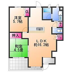 間取図画像 2LDK