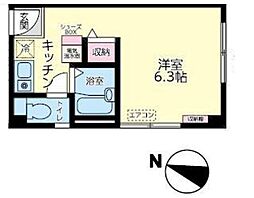 クレモナ千間台西1丁目 ワンルームの間取図画像