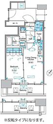 パークアクシス豊洲キャナル 1LDKの間取図画像