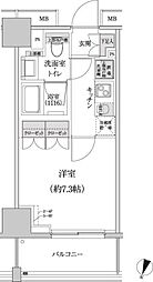 パークハビオ渋谷本町レジデンス 1Kの間取図画像