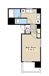 ベルストーク-1 1Kの間取図画像