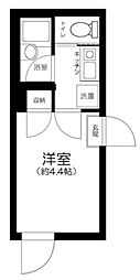 カミーノ梅島 1Kの間取図画像