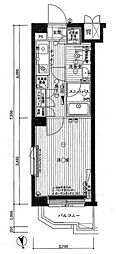 ルーブル下北沢弐番館 1Kの間取図画像