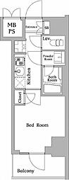 ハーモニーレジデンス川崎#002 1Kの間取図画像