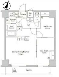 ファミルート船堀 2LDKの間取図画像