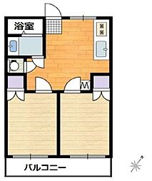 YAK川口元郷ビル 2DKの間取図画像