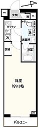 ジェノヴィア板橋東山町スカイガーデン 1Kの間取図画像