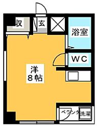 パニエドフルール大塚台 ワンルームの間取図画像