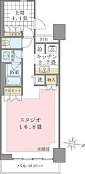 Brilliaist東雲キャナルコート 1Kの間取図画像