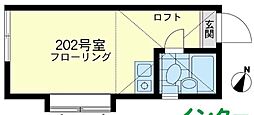ユナイト上星川デイジー ワンルームの間取図画像
