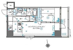 ズーム東新宿 3階1LDKの間取り