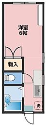 フリーダムベッセル ワンルームの間取図画像