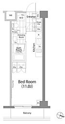 PARKHABIO笹塚 ワンルームの間取図画像