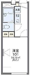 レオパレスワタル 1Kの間取図画像