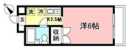 メゾンＫ 2階1Kの間取り