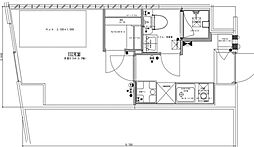 ハイツＦＫ相模大野 2階1Kの間取り