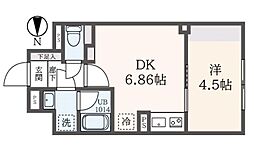ａ　ＬＡＴＯ　亀戸II 2階1DKの間取り