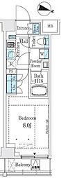 グラシア大塚 1Kの間取図画像