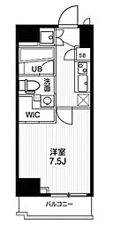 エヌステージ板橋本町アジールコート 1Kの間取図画像