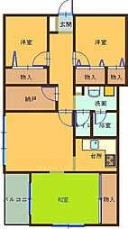 CALM清水町 2階3SLDKの間取り