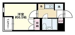 菱和パレス駒場東大前 3階1Kの間取り