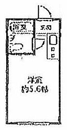 Mマンション ワンルームの間取図画像