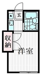 JR埼京線 十条駅 徒歩4分の賃貸アパート 2階1Kの間取り