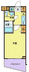 東京メトロ有楽町線 東池袋駅 徒歩6分の賃貸マンション 7階1Kの間取り