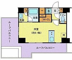 京急空港線 糀谷駅 徒歩11分の賃貸マンション 6階ワンルームの間取り