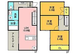 セラヴィ粕屋1 3LDKの間取図画像