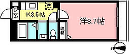 グレイスアベニュー 1Kの間取図画像
