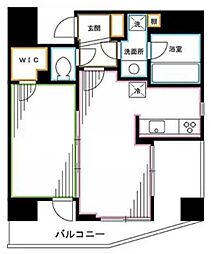 スタンビューレ中野坂上 3階1LDKの間取り