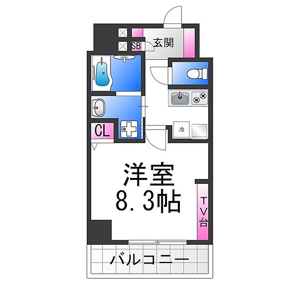 エヌエムキャトフヴァン ｜大阪府堺市堺区神明町西１丁(賃貸マンション1K・4階・26.87㎡)の写真 その2