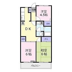 クレセント 3DKの間取図画像