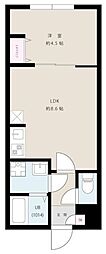 ＳＵＮＲＩＳＥ武里駅前 3階1LDKの間取り