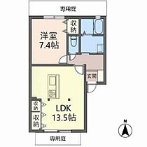 ＤＵＯ　ＫＡＷＡＮＩＳＨＩ　ＷＥＳＴ　ＥＡＳＴ B101 ｜ 兵庫県川西市出在家町2-19（賃貸アパート1LDK・1階・51.00㎡） その2