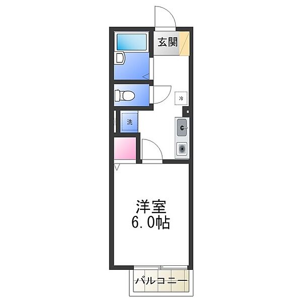 大阪府堺市中区東山(賃貸アパート1K・1階・23.40㎡)の写真 その2