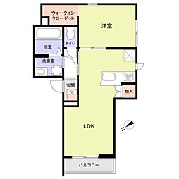 Chaleureux表参道 1LDKの間取図画像