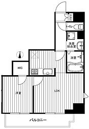 パレスシンシア江東橋 13階1LDKの間取り