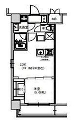 S-RESIDENCE千住大橋 1LDKの間取図画像