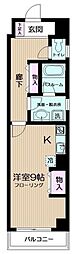ビューバレー白楽 ワンルームの間取図画像