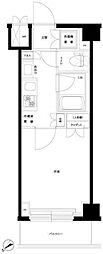 ルーブル川崎中丸子 1Kの間取図画像