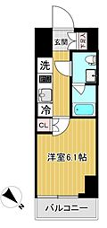 SHOKENResidence新小岩 1Kの間取図画像