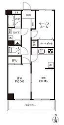 DELUXCONMOTO 1SLDKの間取図画像
